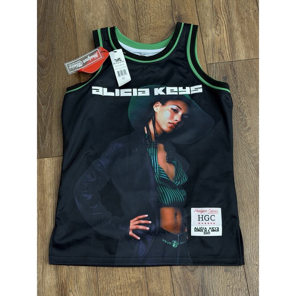 NEW Headgear Classics Size XS Alicia Keys “Songs In A Minor 2001 Satin Jersey